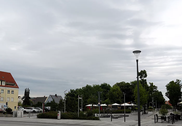 Der Europaplatz in Königsbrunn